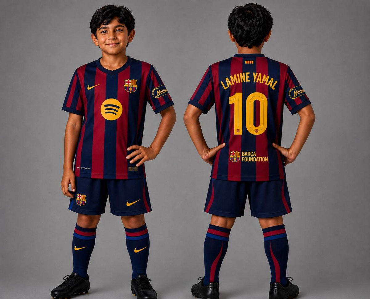 Barcelona Home 26/27 Kids Kit